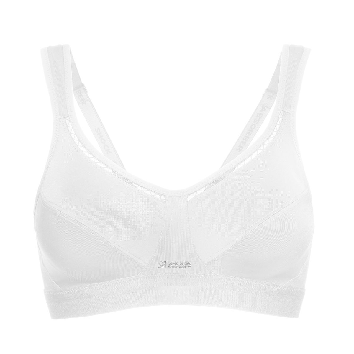SHOCK ABSORBER SN102 ACTIVE CLASSIC SUPPORT SPORTS BRA NON WIRED WHITE RRP £32 