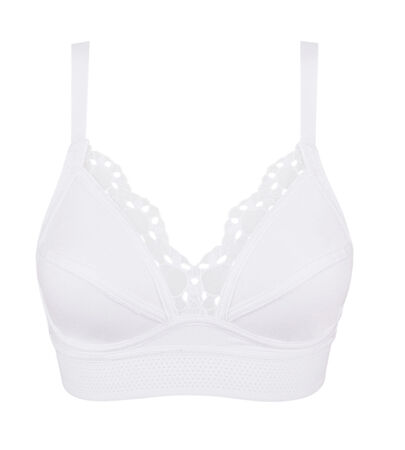 PLAYTEX Classic Support 83% Wirefree Cotton Bra in White P02C5