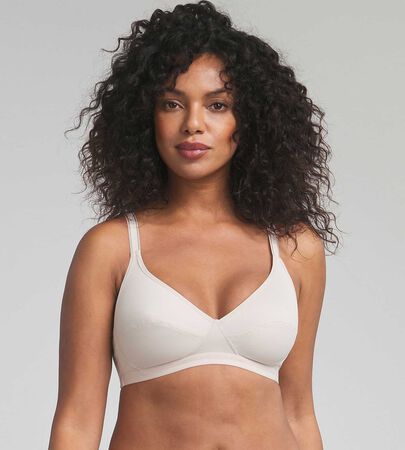 Non-wired bra in beige Basic Micro Support