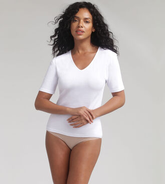 Short-sleeved t-shirt in white Thermal Natural, , PLAYTEX