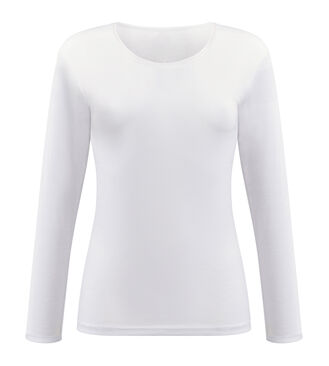 Long-sleeved t-shirt in white Cotton Liberty, , PLAYTEX