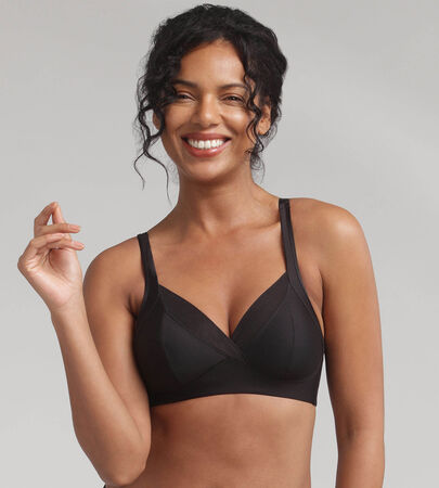 Buy Bralux Women's Payal Black Color Thin Padded Bra Non-wired Premium  Transperent Strap Cotton Bra Cup Size B (black_36b) Online at Low Prices in  India 