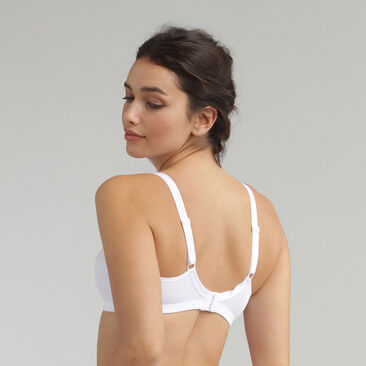 2 Non-wired bras in white– Basic Micro Support, , PLAYTEX