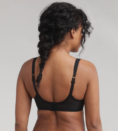 Buy Black Recycled Lace Full Cup Bra 38C, Bras