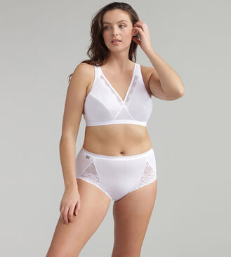 Non wired bra in white - Classic Cotton Support, , PLAYTEX