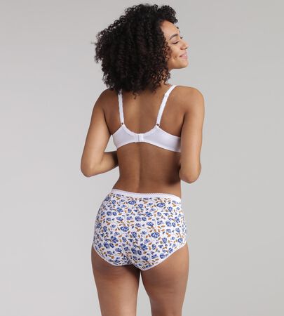 High Waisted Panties. Classic Panties Style. Floral Sage Green