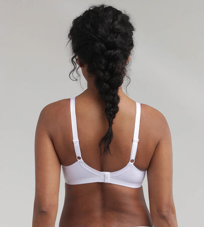 Non-wired bra in white Basic Micro Support