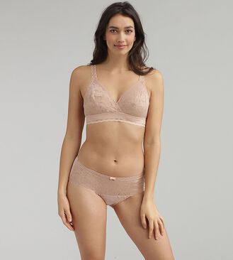 Non wired bra in beige - Recycled Classic Lace Support, , PLAYTEX