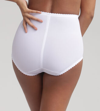 Control Briefs in White - I Can't Believe It's A Girdle, , PLAYTEX