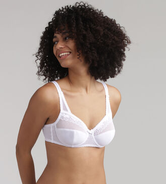 Non-wired bra in antique white Ideal Beauty