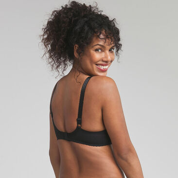 Full cup bra in black Classic Lace Support, , PLAYTEX
