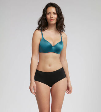Full cup bra in patina blue with removable underwires 24h Absolute Soft, , PLAYTEX