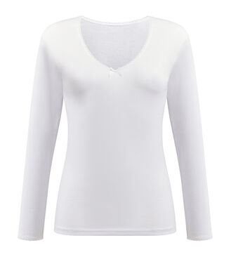 T-shirt manches longues blanc Thermal Classic, , PLAYTEX