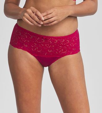 Midi knickers in Fuschia - Recycled Classic Lace Support, , PLAYTEX