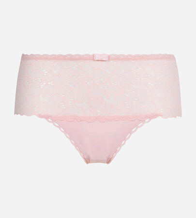 Midi Knickers in pastel pink - Recycled Classic Lace Support