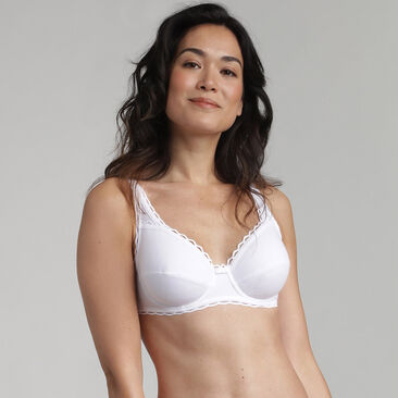 Underwired bra in white - Recycled Classic Cotton Support, , PLAYTEX
