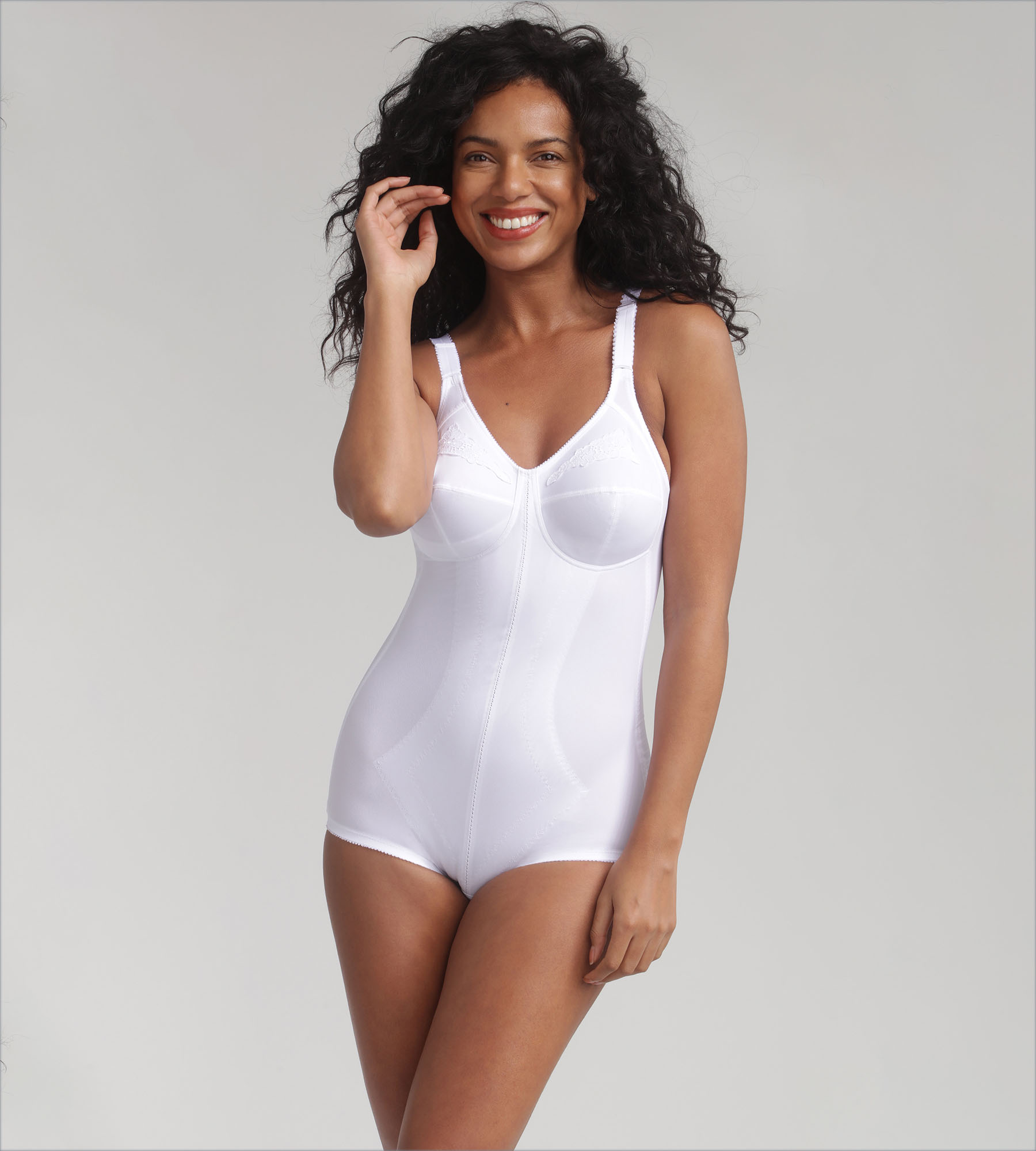 In a Playtex 18-hour all-in-one girdle, An assortment of pi…