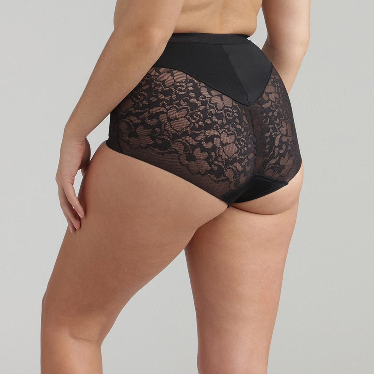 Culotte taille haute noire - Expert in Silhouette, , PLAYTEX