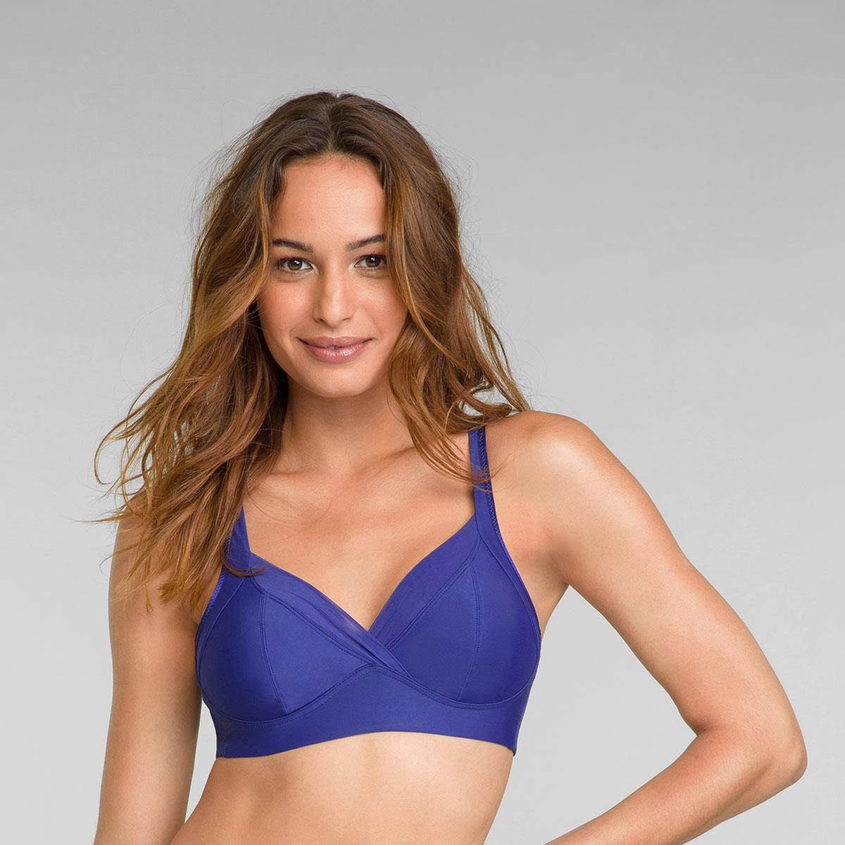 Non Wired Bra in Sami Blue Feel Good Support