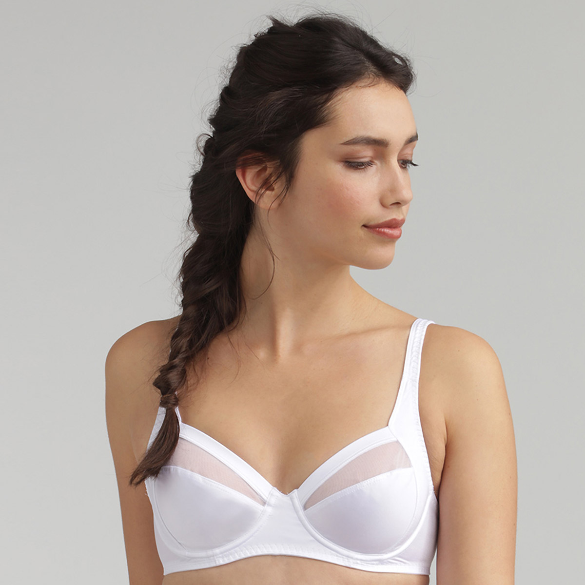 Soutien-gorge emboîtant tulle blanc Perfect Silhouette, , PLAYTEX