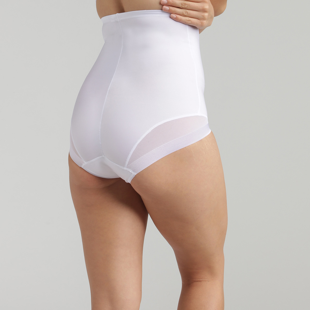 High-Waisted Girdle in White– Perfect Silhouette, , PLAYTEX