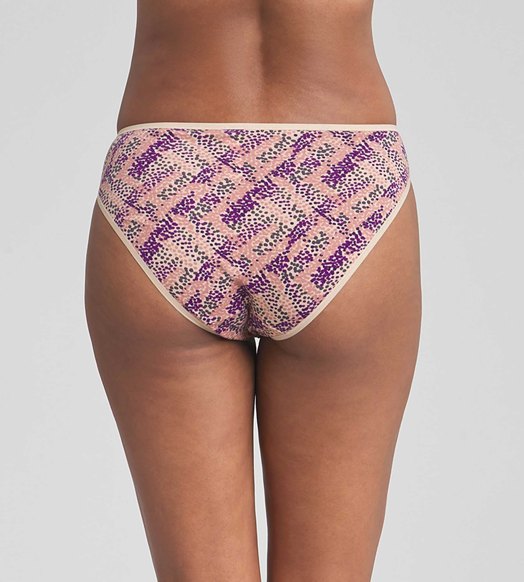 Pack of 2 high-leg knickers in Graphic Bubbles - Essential Cotton, , PLAYTEX